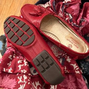 Marc Joseph red driving mules